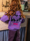 Meisjes Scuba Sweater van LOOXS Little in de kleur VERBENA PURPLE.