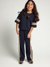 Meisjes Interlock T-Shirt van LOOXS Little in de kleur night blue.