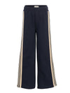Meisjes Interlock Pants van LOOXS Little in de kleur night blue in maat 128.