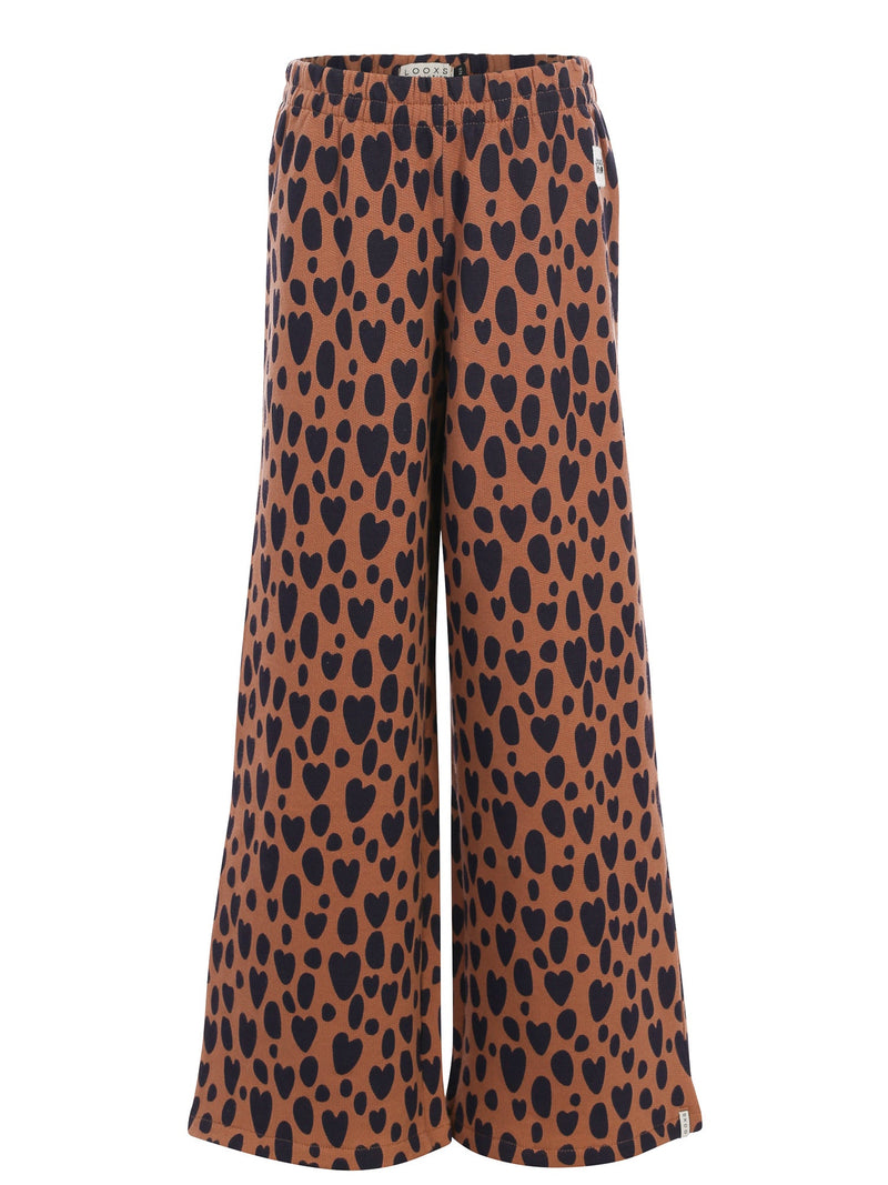 Meisjes Leopard Wideleg van LOOXS Little in de kleur LEOPARD LOVE.