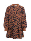 Meisjes Leopard Dress van LOOXS Little in de kleur LEOPARD LOVE.