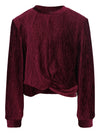 LOOXS Little Velvet Crinkle Top