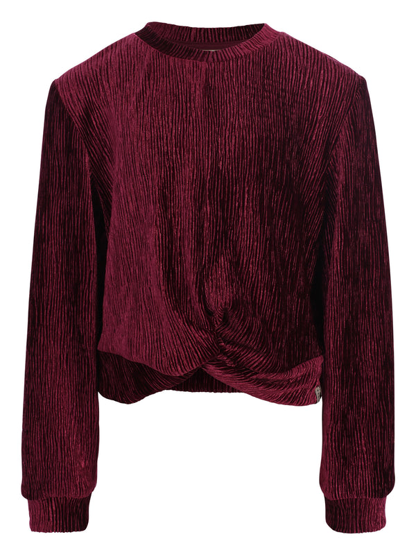 LOOXS Little Velvet Crinkle Top