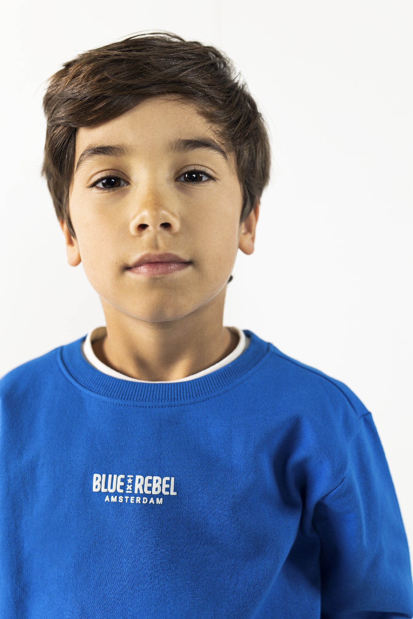 Blue Rebel Boys Sweat Roundneck logo Harris