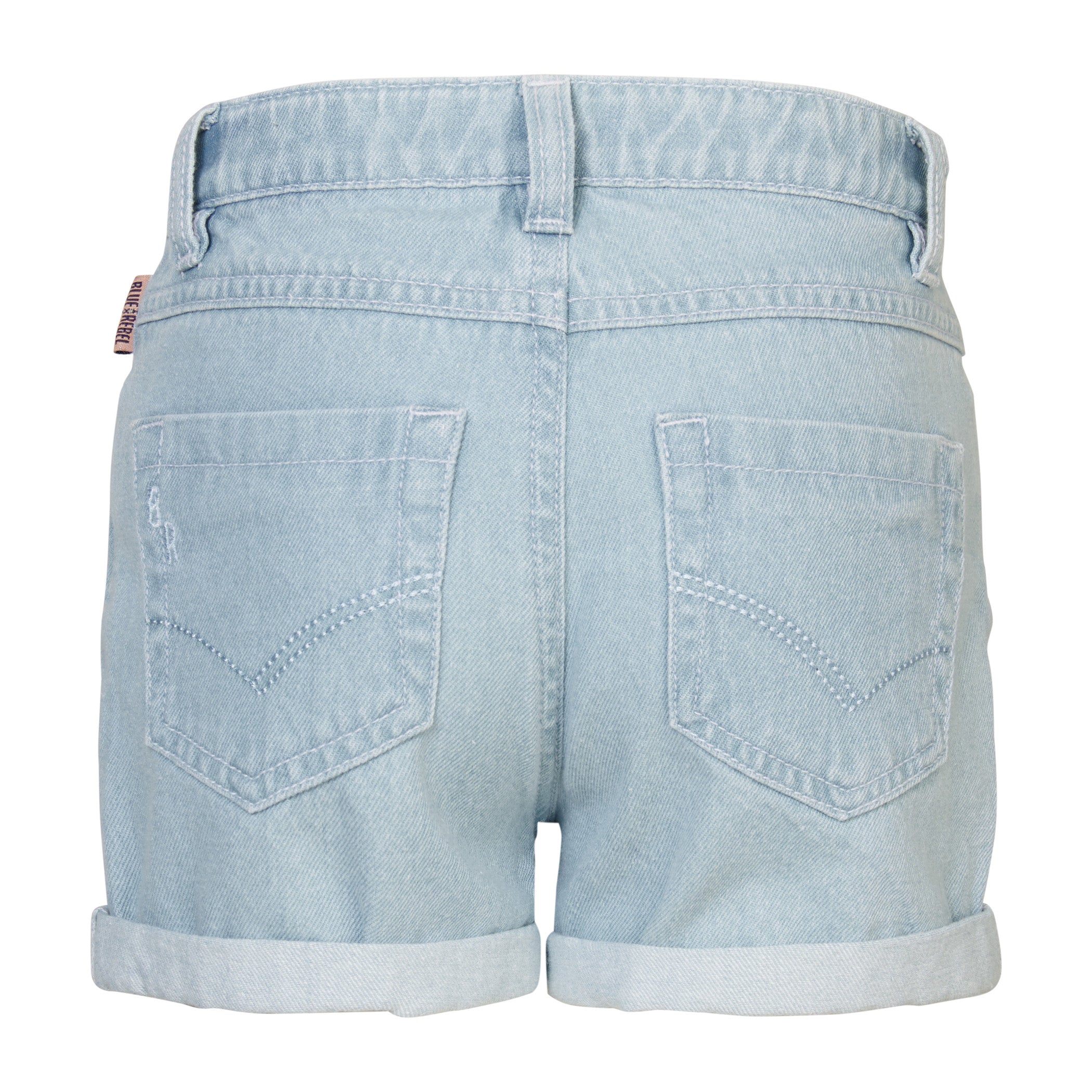 Meisjes Girls Denim Pants Short Loose fit Imogen van  in de kleur Denim Light Blue in maat 176.