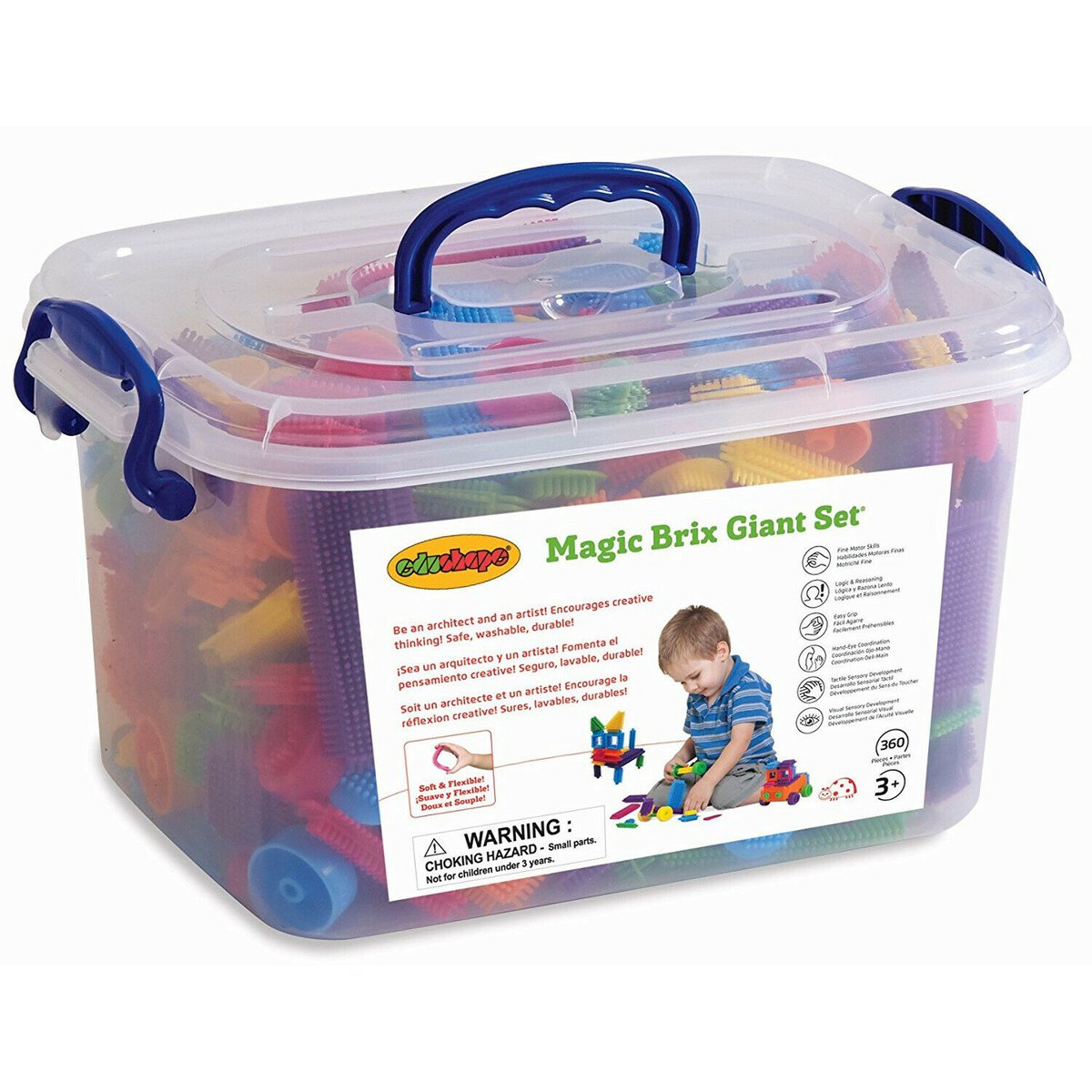 Edushape Sensorische bristle blocks Reusachtige Set - 360 stuks