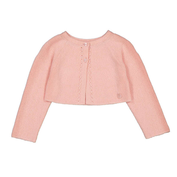 Meisjes Knit cardigan                 van Mayoral in de kleur Blossom    in maat 86.