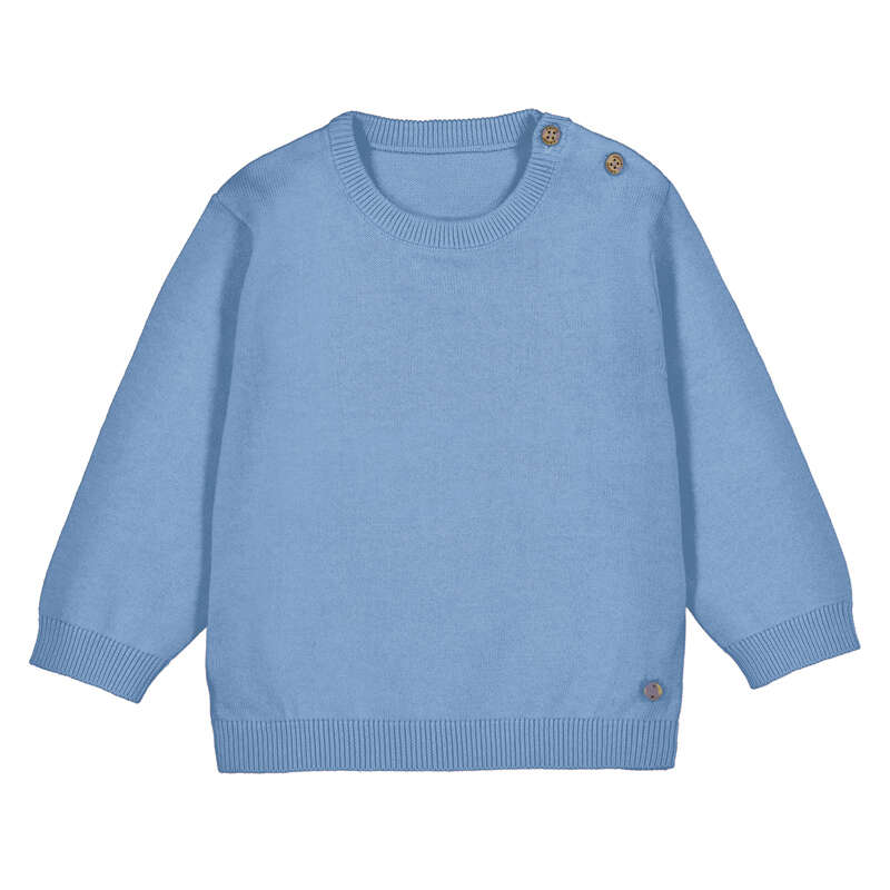 Jongens Basic cotton jumper           van Mayoral in de kleur capri      in maat 86.