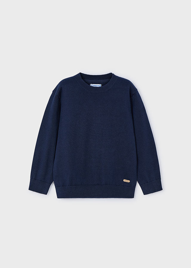 Mayoral Basic cotton jumper w/round