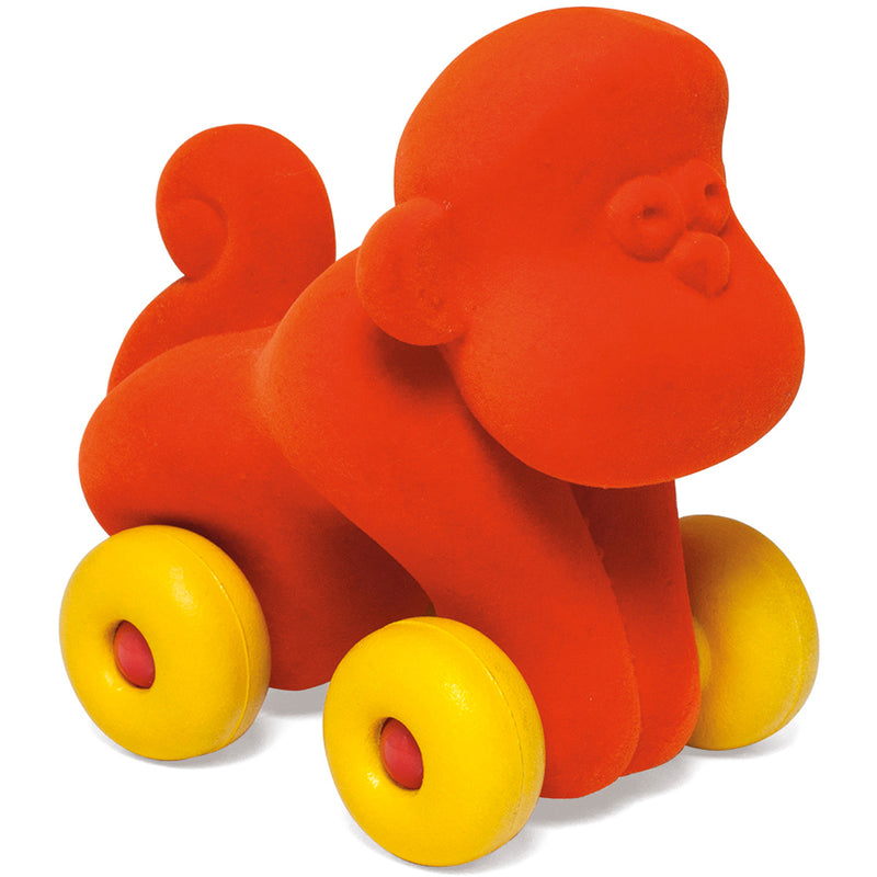 Rubbabu - Dier op wielen groot Animal Monkey