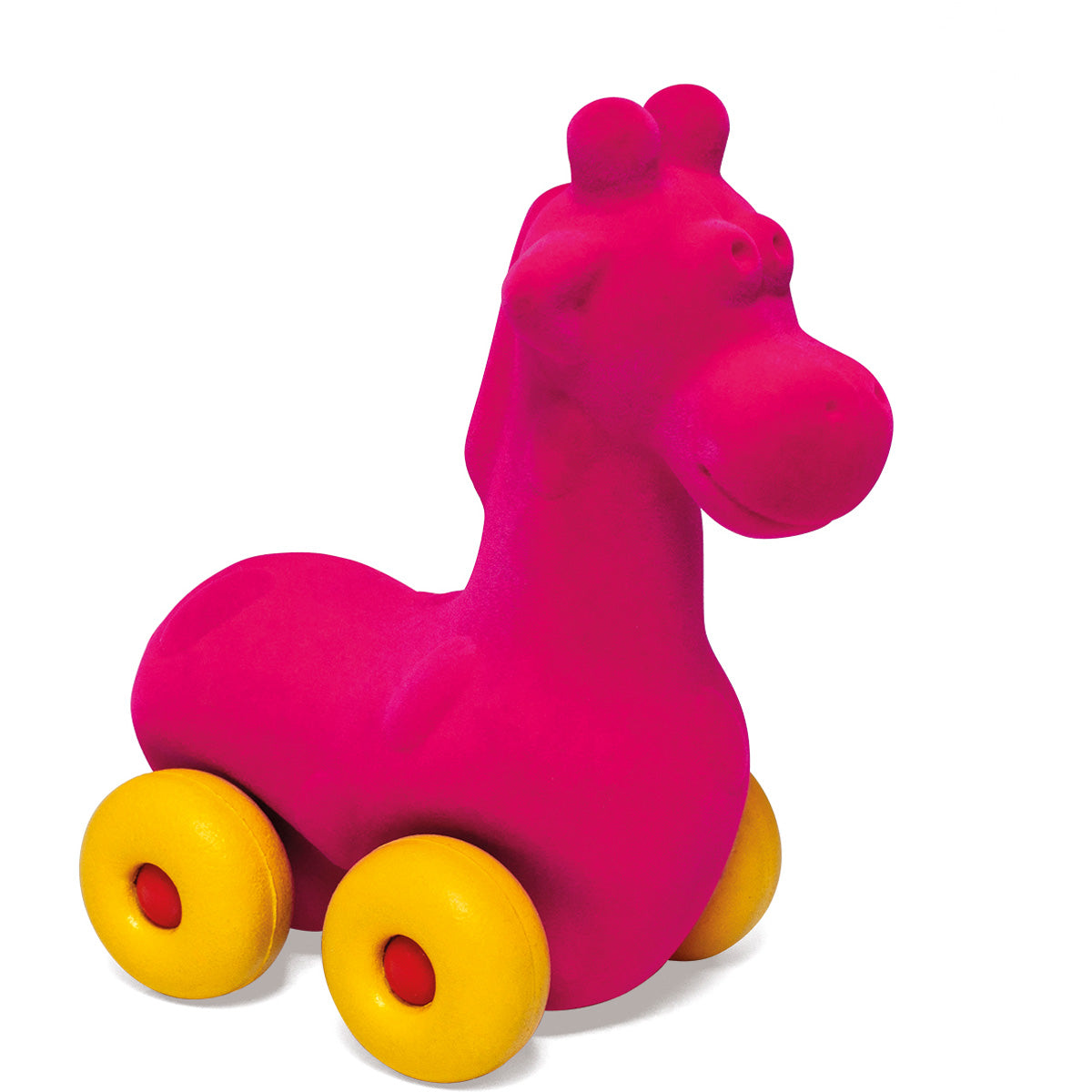 Rubbabu - Dier op wielen groot Animal Giraffe