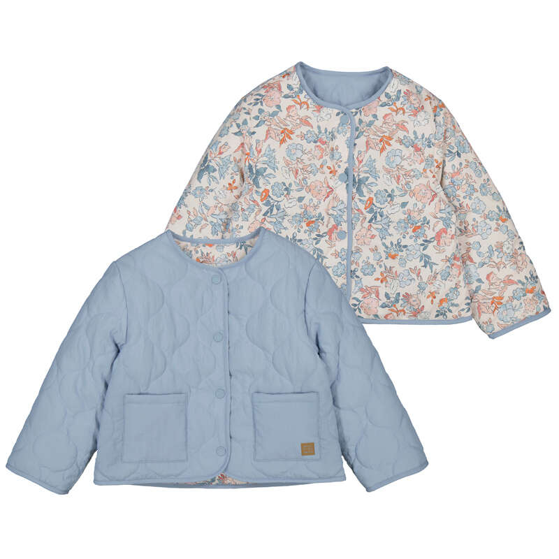 Meisjes Reversible padded jacket      van Mayoral in de kleur Sky blue   in maat 128.