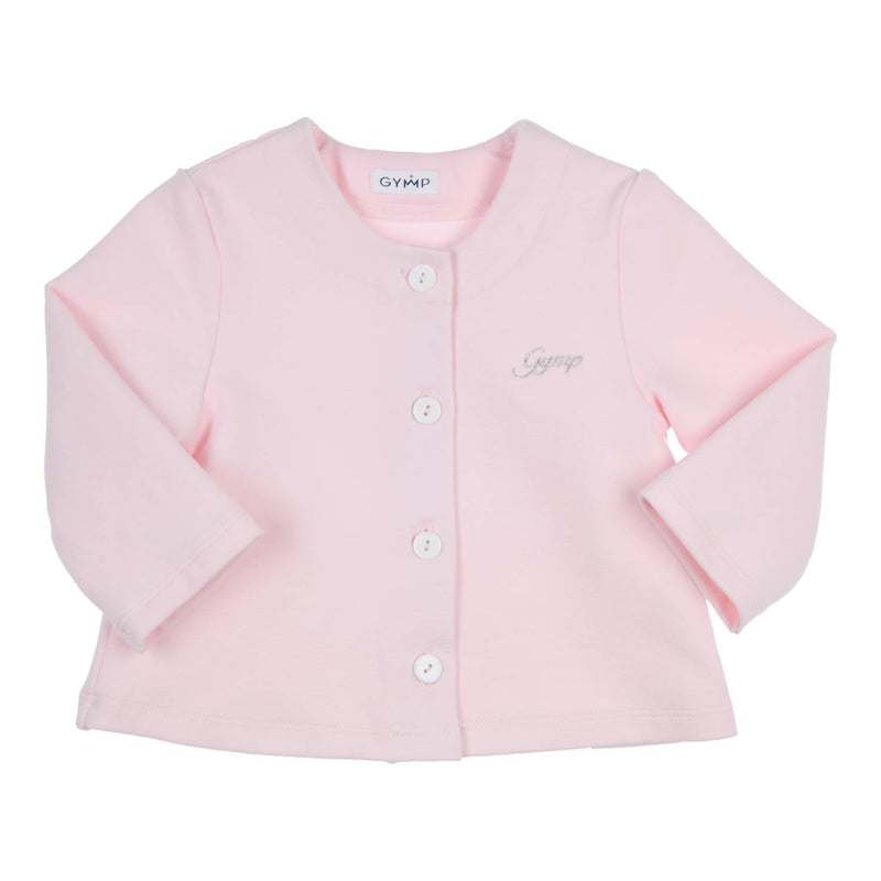 Meisjes Cardigan Carbon van Gymp in de kleur Old Rose in maat 86.