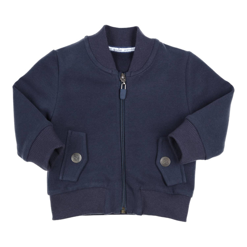 Jongens Cardigan Carbondoux van Gymp in de kleur Navy in maat 86.