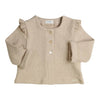 Meisjes Cardigan Gillo van Gymp in de kleur Beige in maat 86.