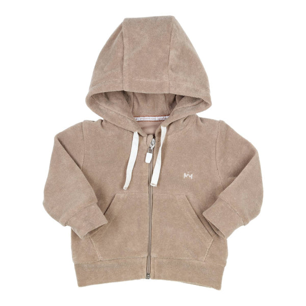 Jongens Cardigan Ido van Gymp in de kleur Brown in maat 86.