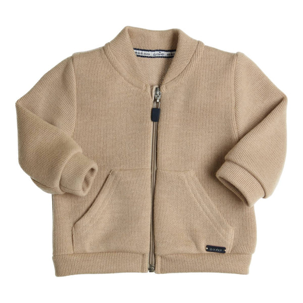 Jongens Cardigan Abel van Gymp in de kleur Beige in maat 92.