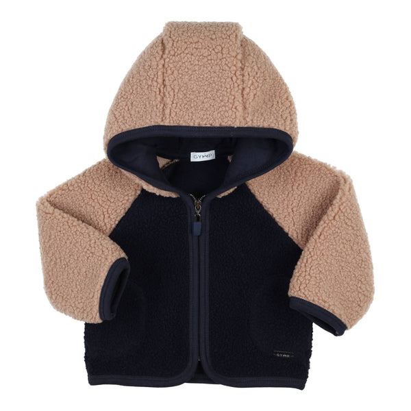 Jongens Cardigan Boston van Gymp in de kleur Beige - Navy in maat 92.