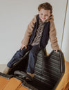 Jongens Cardigan Boston van Gymp in de kleur Beige - Navy in maat 92.