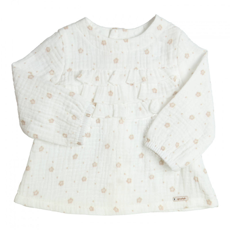 Meisjes Tunic Suzan van Gymp in de kleur Off White - Beige in maat 86.