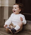 Meisjes Tunic Malou van Gymp in de kleur Off White - Gold in maat 86.