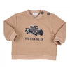 Jongens Sweater Carbontree van Gymp in de kleur Camel in maat 86.