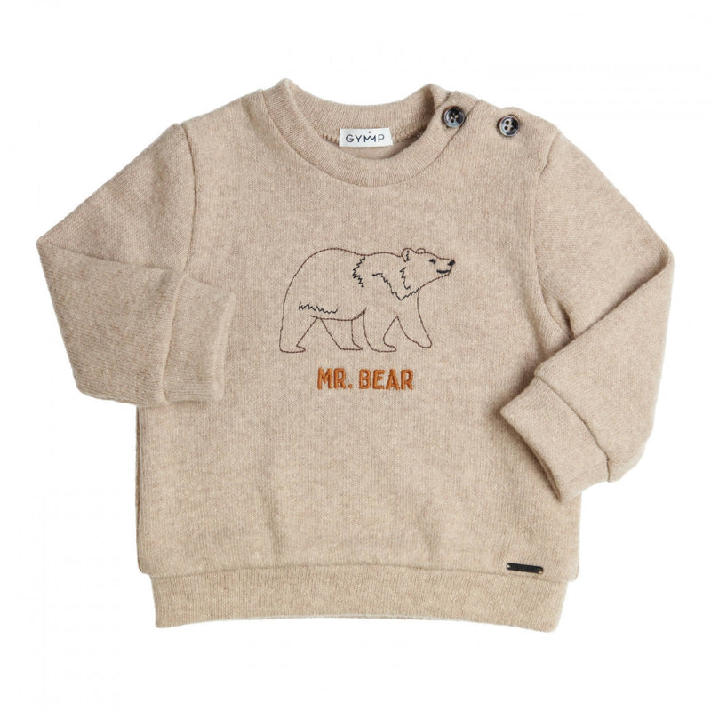Jongens Pullover Gillo van Gymp in de kleur Beige in maat 86.