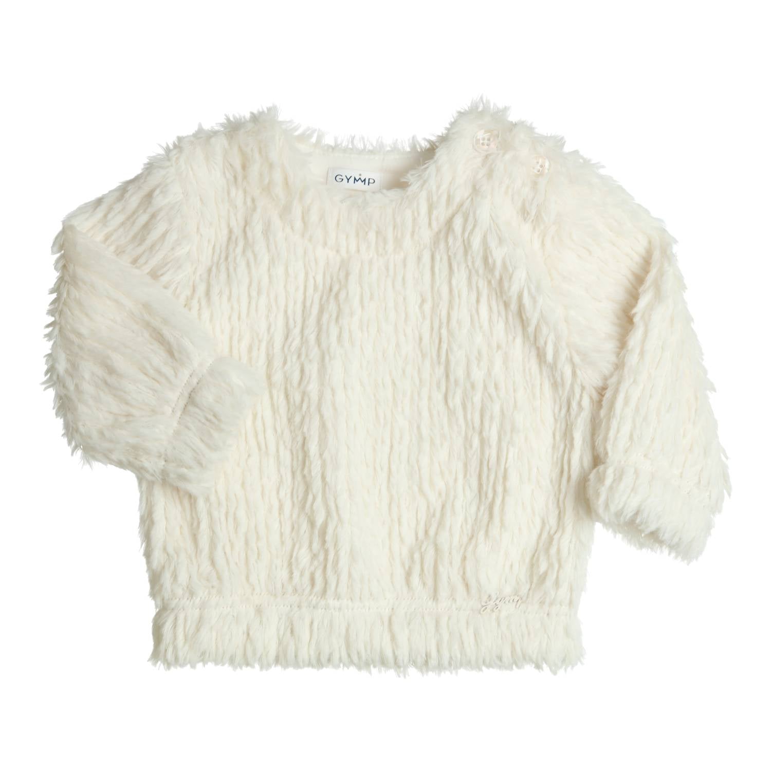 Meisjes Sweater Florry van Gymp in de kleur Off White in maat 86.