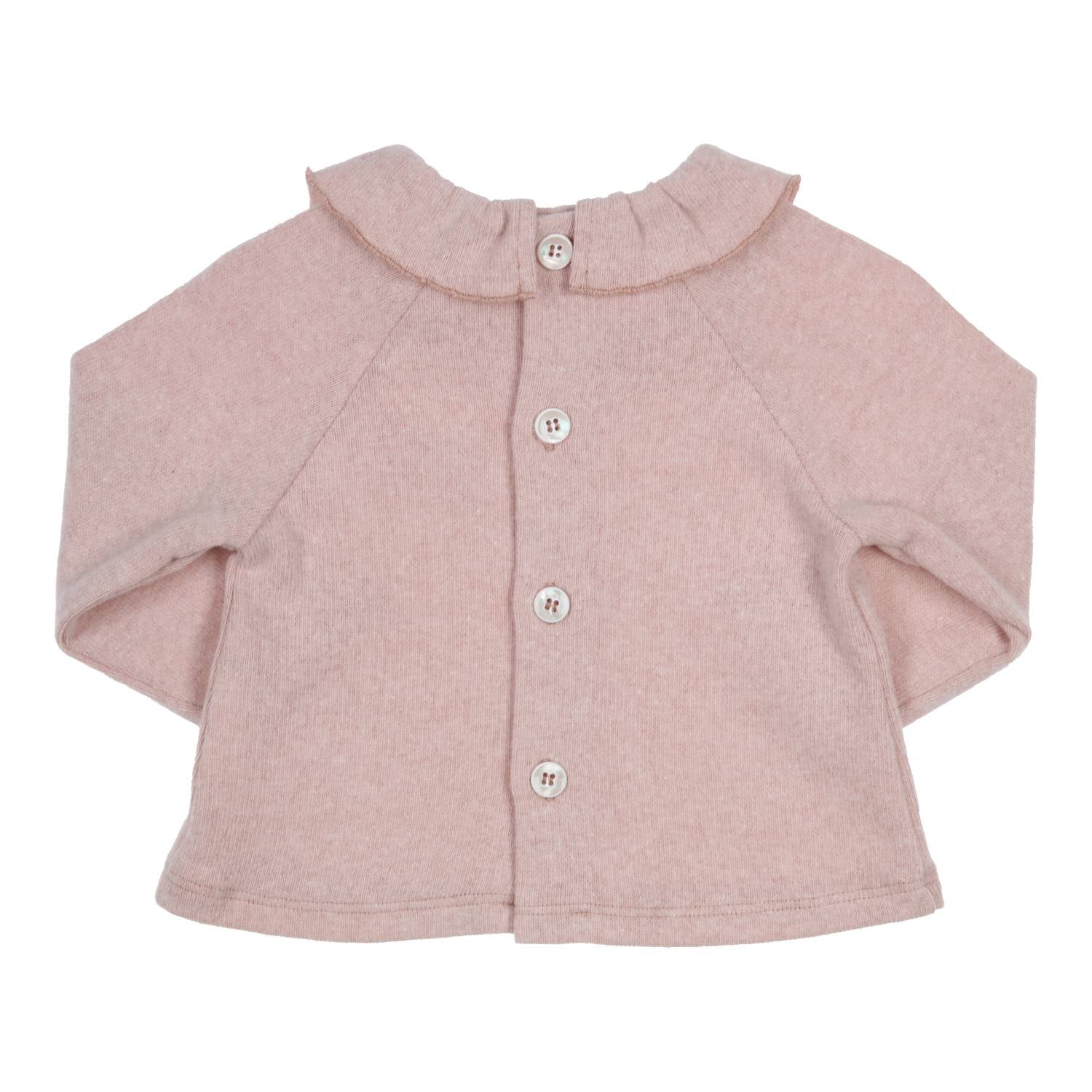 Meisjes Sweater Bobo van Gymp in de kleur Old Rose in maat 86.