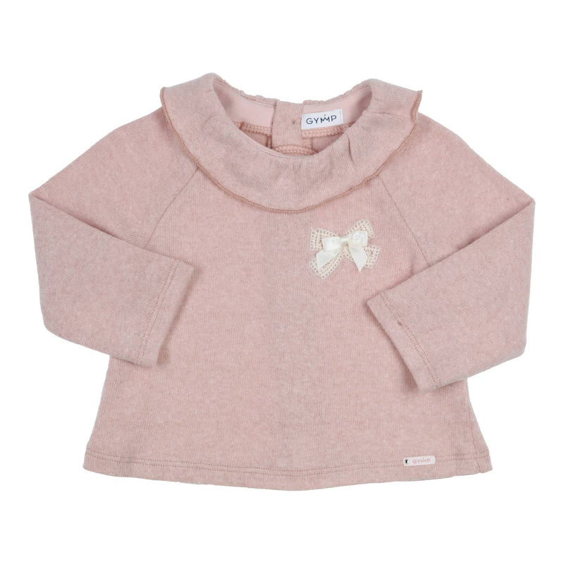 Meisjes Sweater Bobo van Gymp in de kleur Old Rose in maat 86.