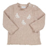 Meisjes Sweater Rica van Gymp in de kleur Beige in maat 86.