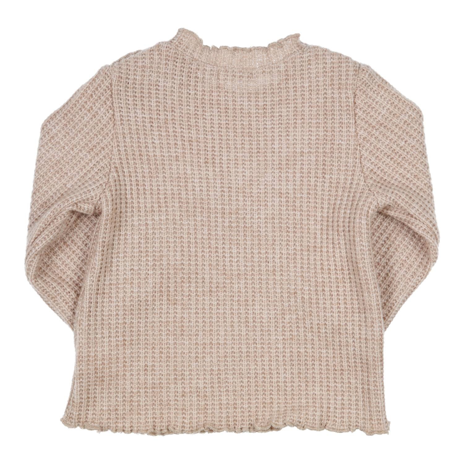 Meisjes Sweater Rica van Gymp in de kleur Beige in maat 86.