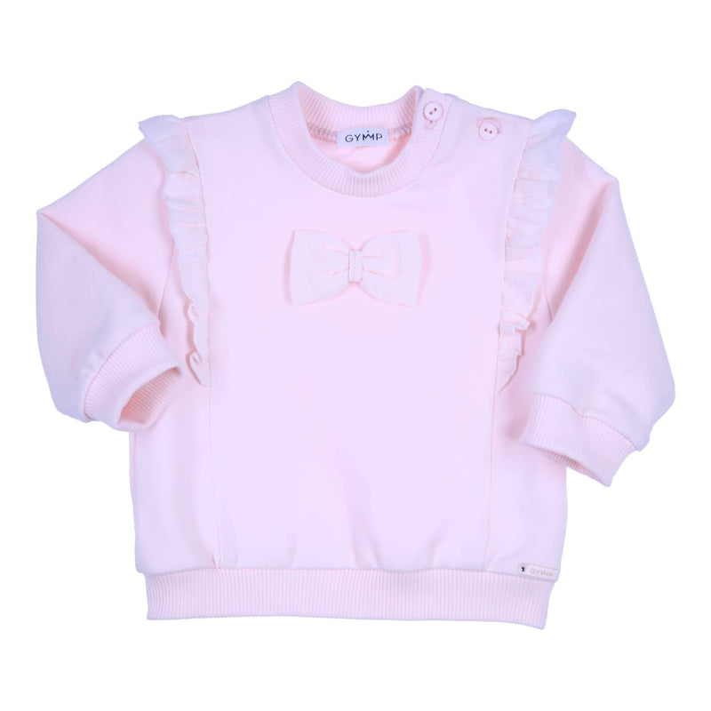 Meisjes Sweater Carbon van Gymp in de kleur Light Pink in maat 86.
