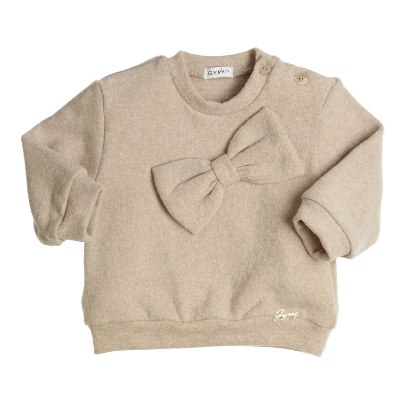 Meisjes Sweater Gillo van Gymp in de kleur Beige in maat 86.