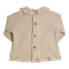 Meisjes Pullover Gillo van Gymp in de kleur Beige in maat 86.