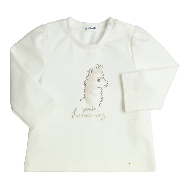 Meisjes Longsleeve Aerodoux van Gymp in de kleur Off White in maat 86.
