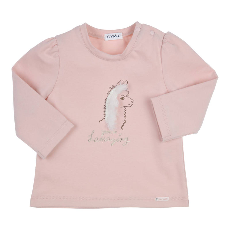Meisjes Longsleeve Aerodoux van Gymp in de kleur Old Rose in maat 86.