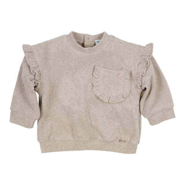 Meisjes Sweater Ido van Gymp in de kleur Beige in maat 86.