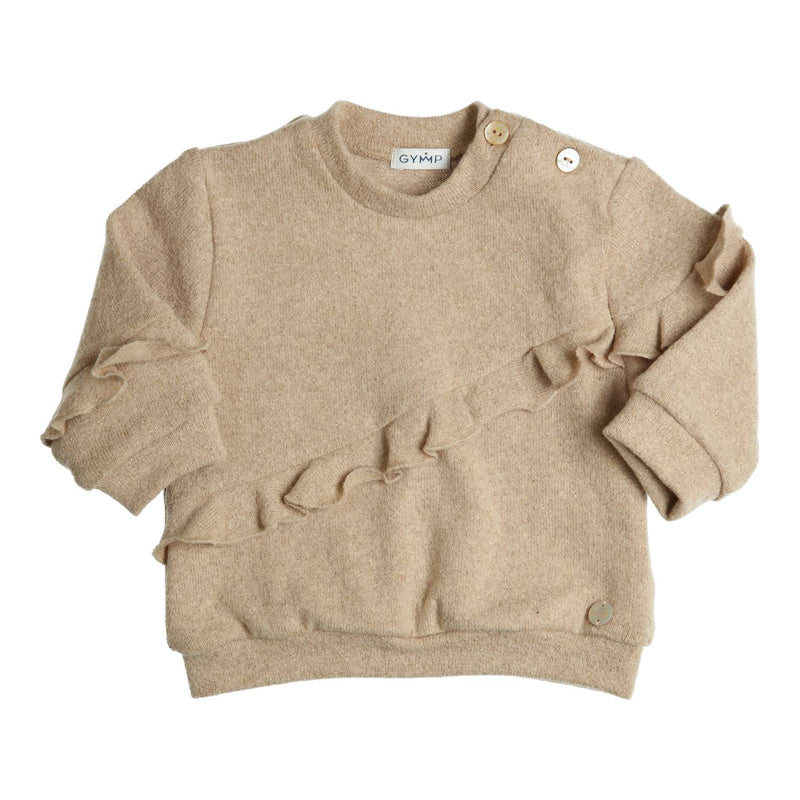 Meisjes Sweater Lucia van Gymp in de kleur Beige in maat 92.