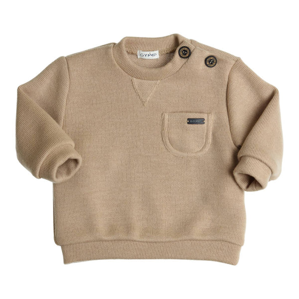 Jongens Sweater Abel van Gymp in de kleur Beige in maat 92.