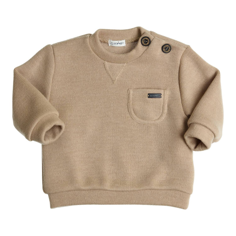 Jongens Sweater Abel van Gymp in de kleur Beige in maat 92.