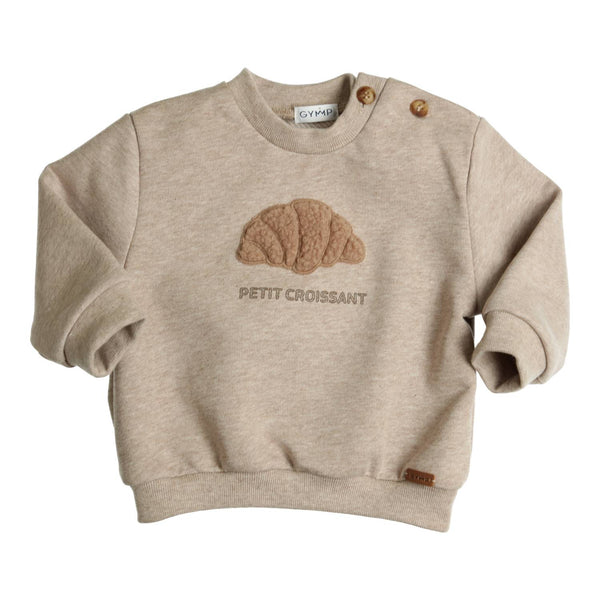Jongens Sweater Hibbo van Gymp in de kleur Beige in maat 92.