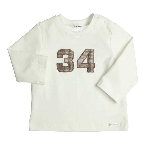 Jongens Longsleeve Aerodoux van Gymp in de kleur Off White in maat 92.