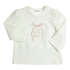 Meisjes Longsleeve Aerodoux van Gymp in de kleur Off White - Lila in maat 92.