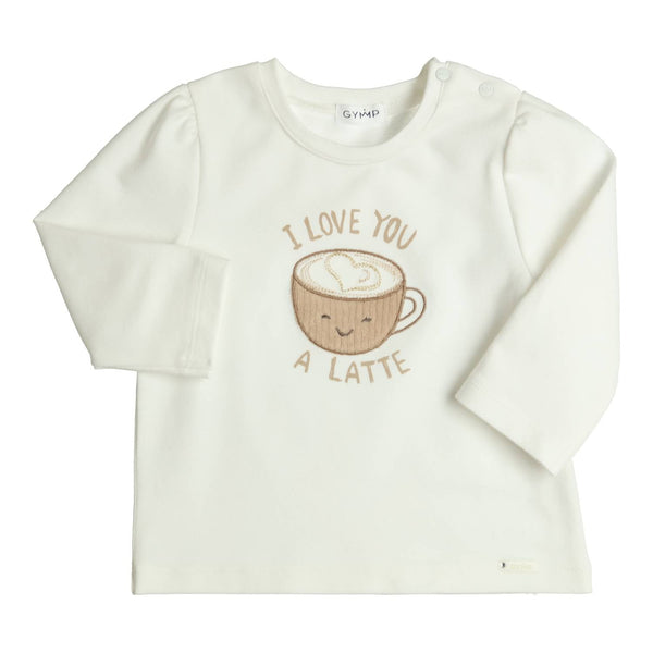 Meisjes Longsleeve Aerodoux van Gymp in de kleur Off White in maat 92.