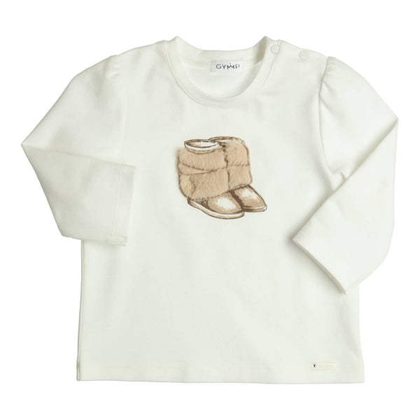 Meisjes Longsleeve Aerodoux van Gymp in de kleur Off White in maat 92.