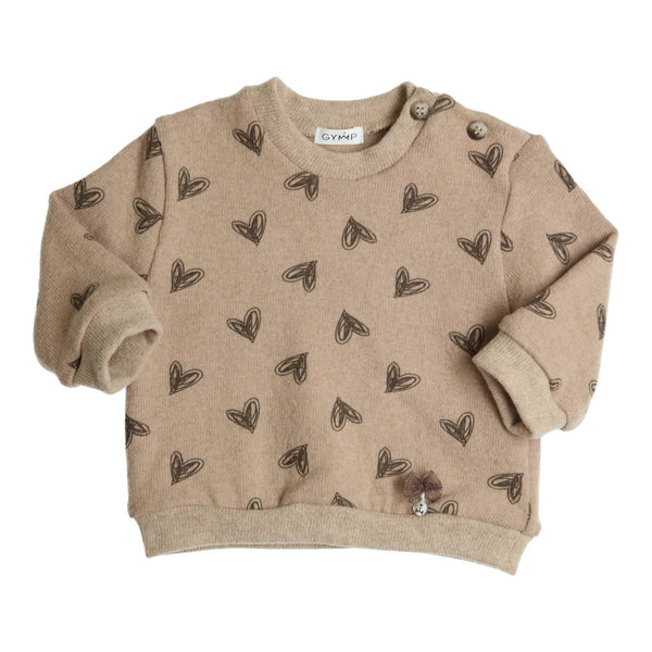 Meisjes Sweater Isabella van Gymp in de kleur Beige - Brown in maat 92.