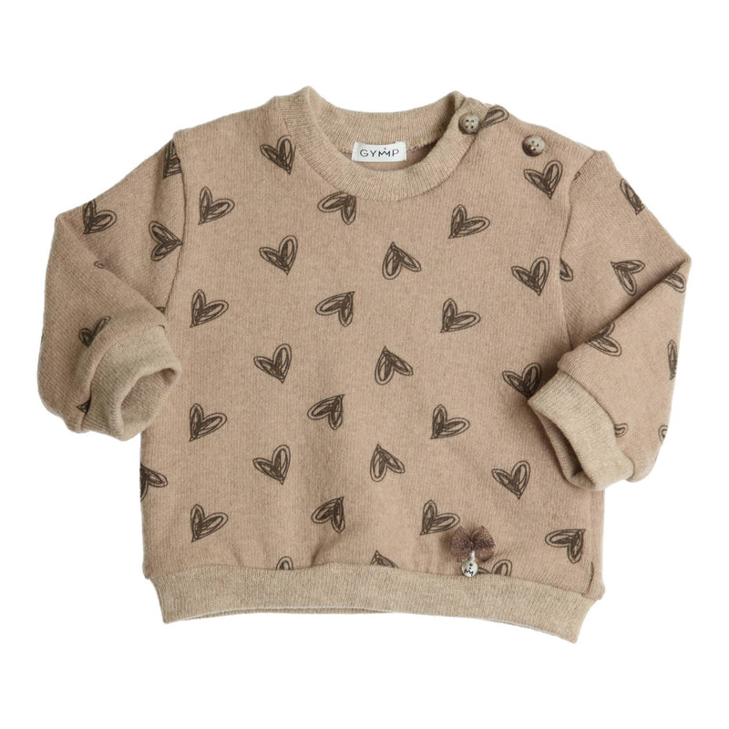 Meisjes Sweater Isabella van Gymp in de kleur Beige - Brown in maat 92.