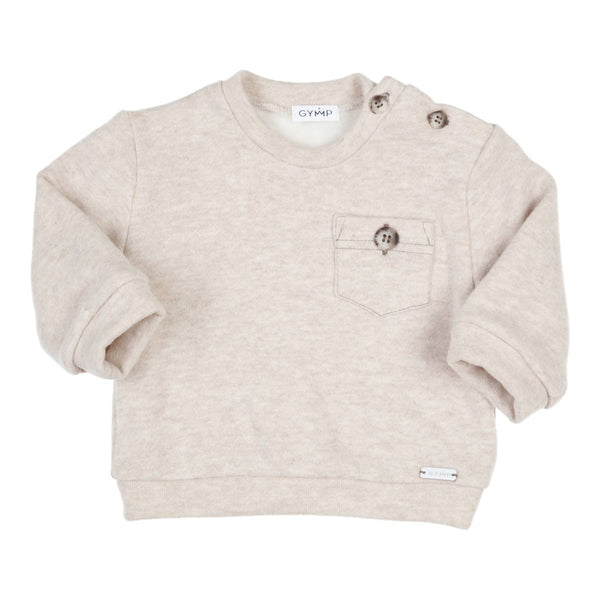 Jongens Sweater Kasper van Gymp in de kleur Beige in maat 92.