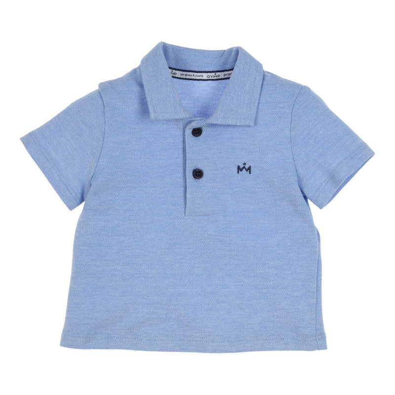 Jongens Polo Piccolo van Gymp in de kleur Blue in maat 86.